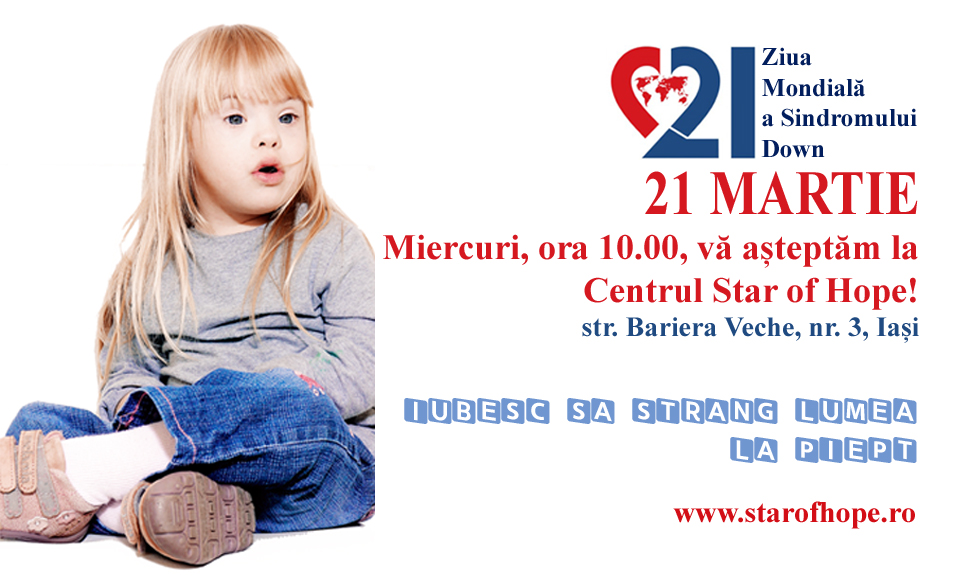 Ziua Mondială a persoanelor cu sindrom Down este celebrată la Iași