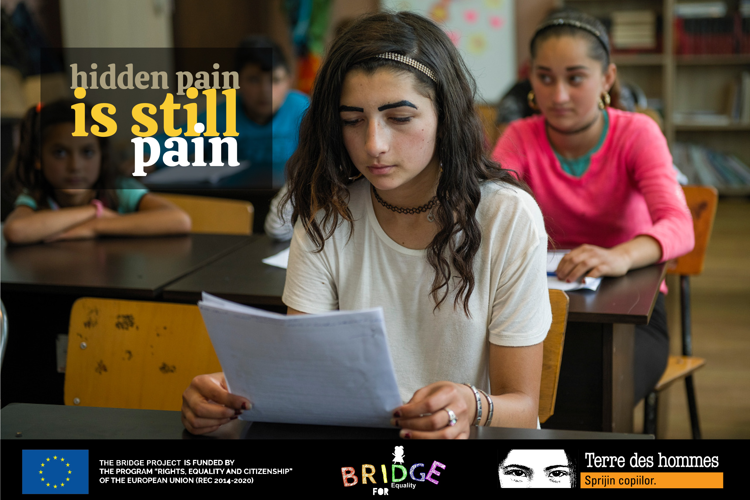 Campania "Hidden pain is still pain" Violența de gen nu trebuie ascunsă