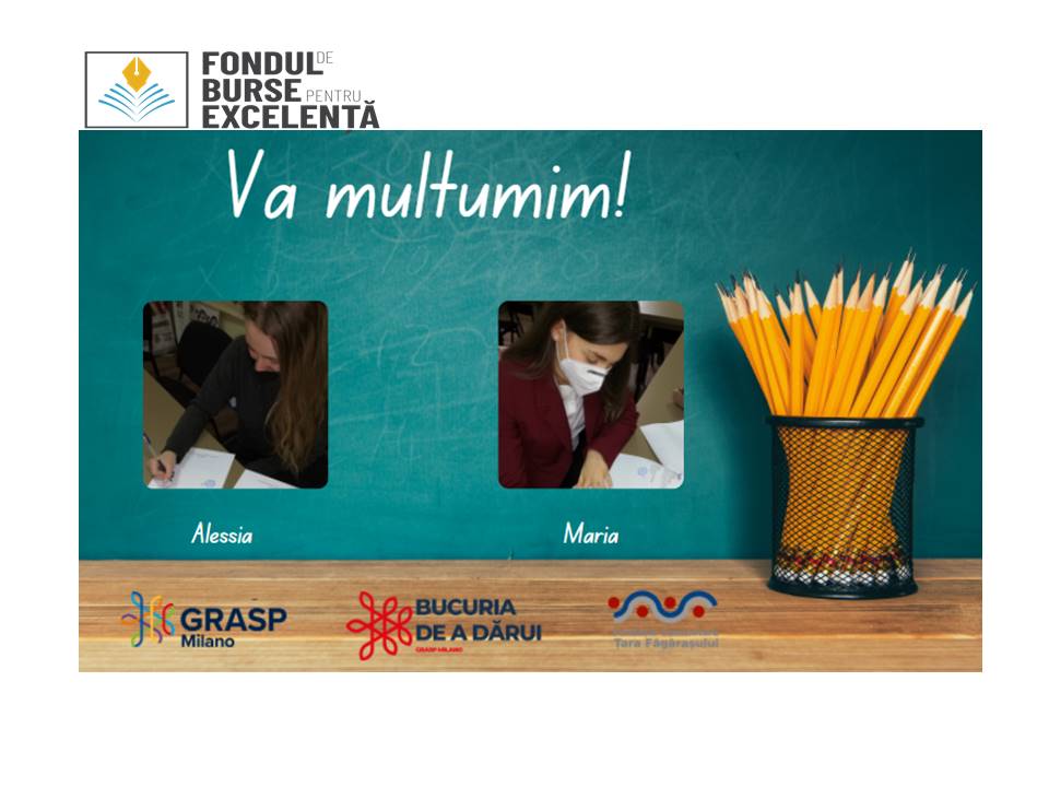Maria Cucu și Alessia Andreiaș au intrat în posesia Burselor de Excelență de la GRASP Milano și FCTF