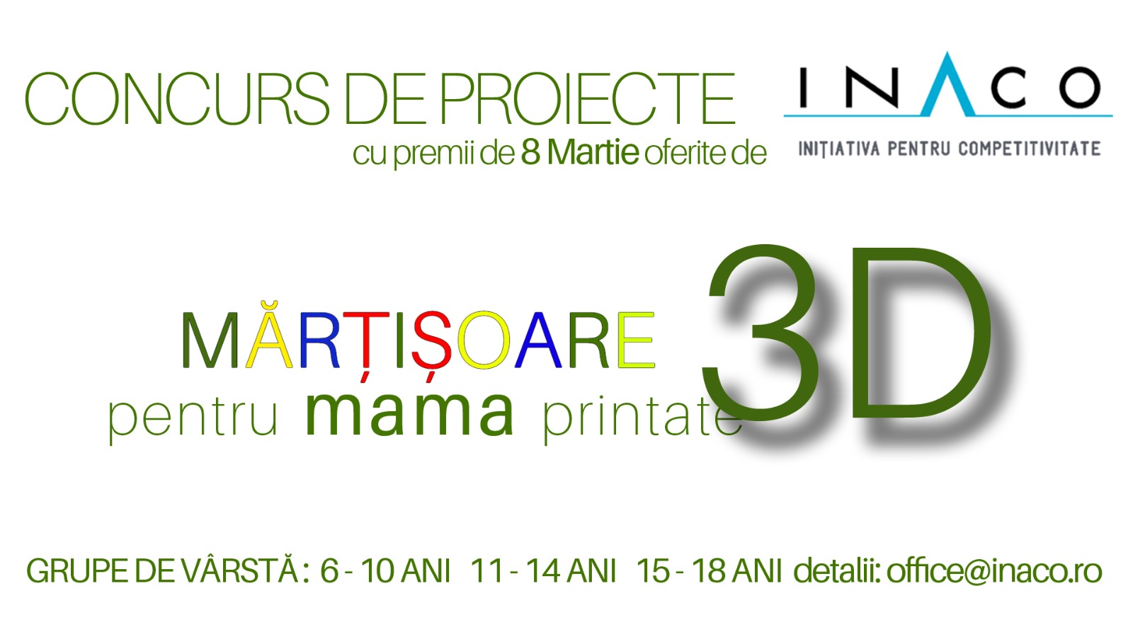 Asociația INACO premiază cele mai creative cadouri imprimate 3D de Ziua Mamei