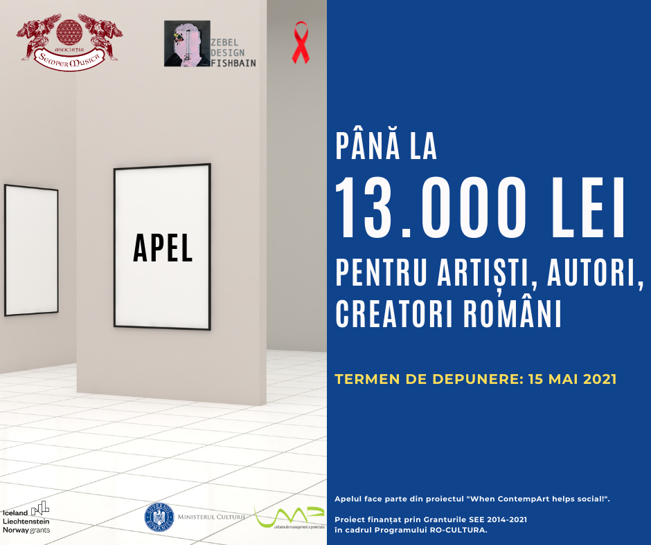 Oportunitate de finanțare pentru artiștii, autorii și creatorii români de artă contemporană