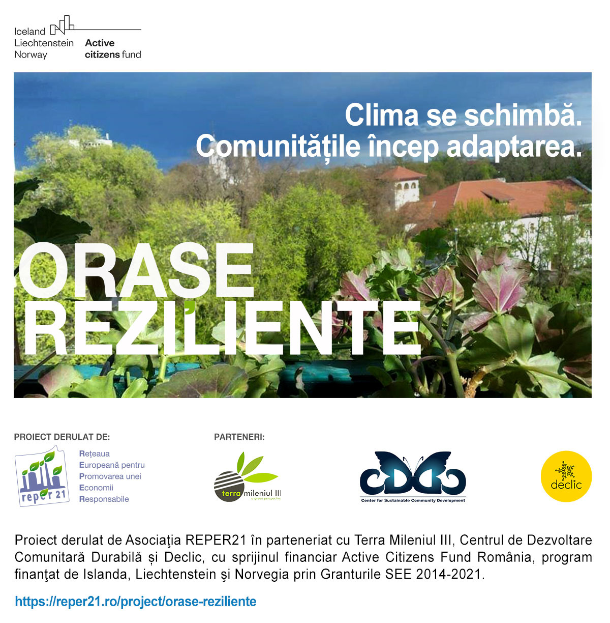 Orașe reziliente. Advocacy pentru dezvoltarea rezilientă la schimbările climatice a comunităților mic urbane în declin