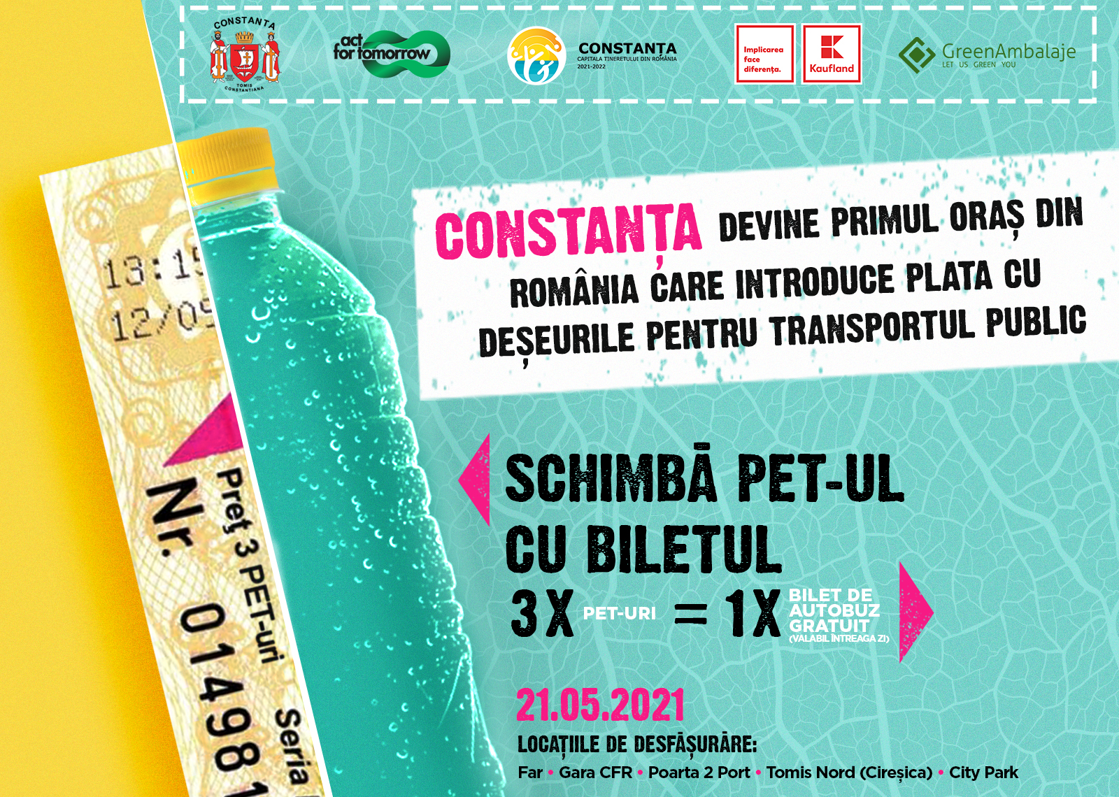 Constanța devine primul oraş din România care introduce plata cu deşeurile pentru transportul public