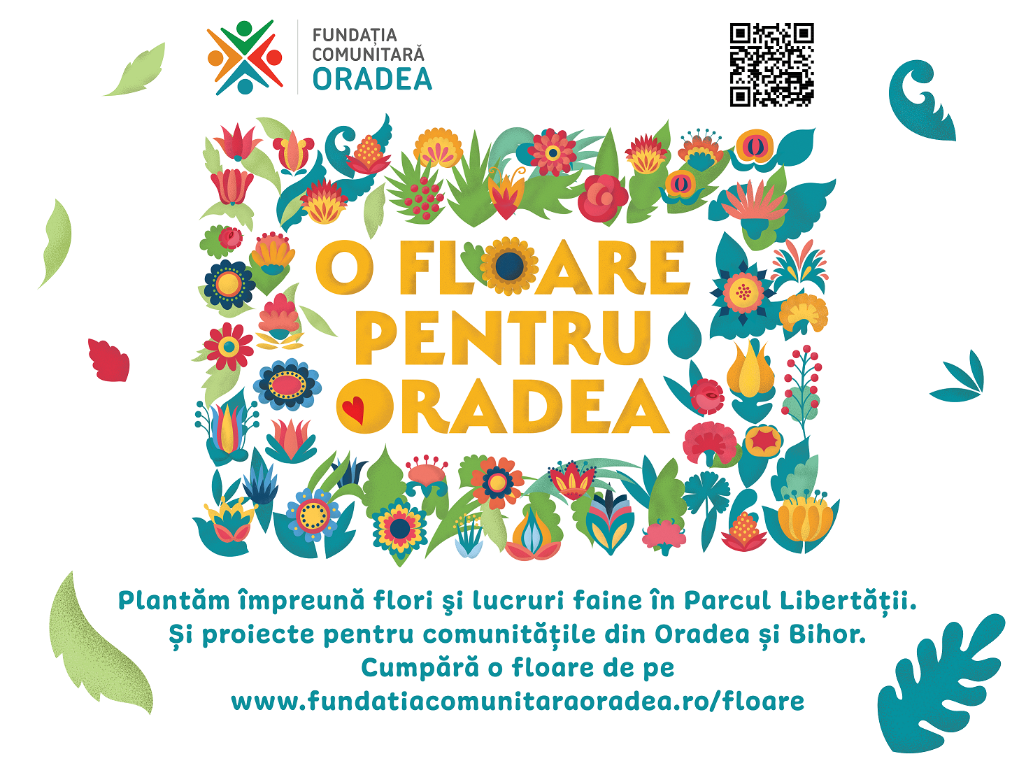Fundația Comunitară Oradea lansează campania O floare pentru Oradea
