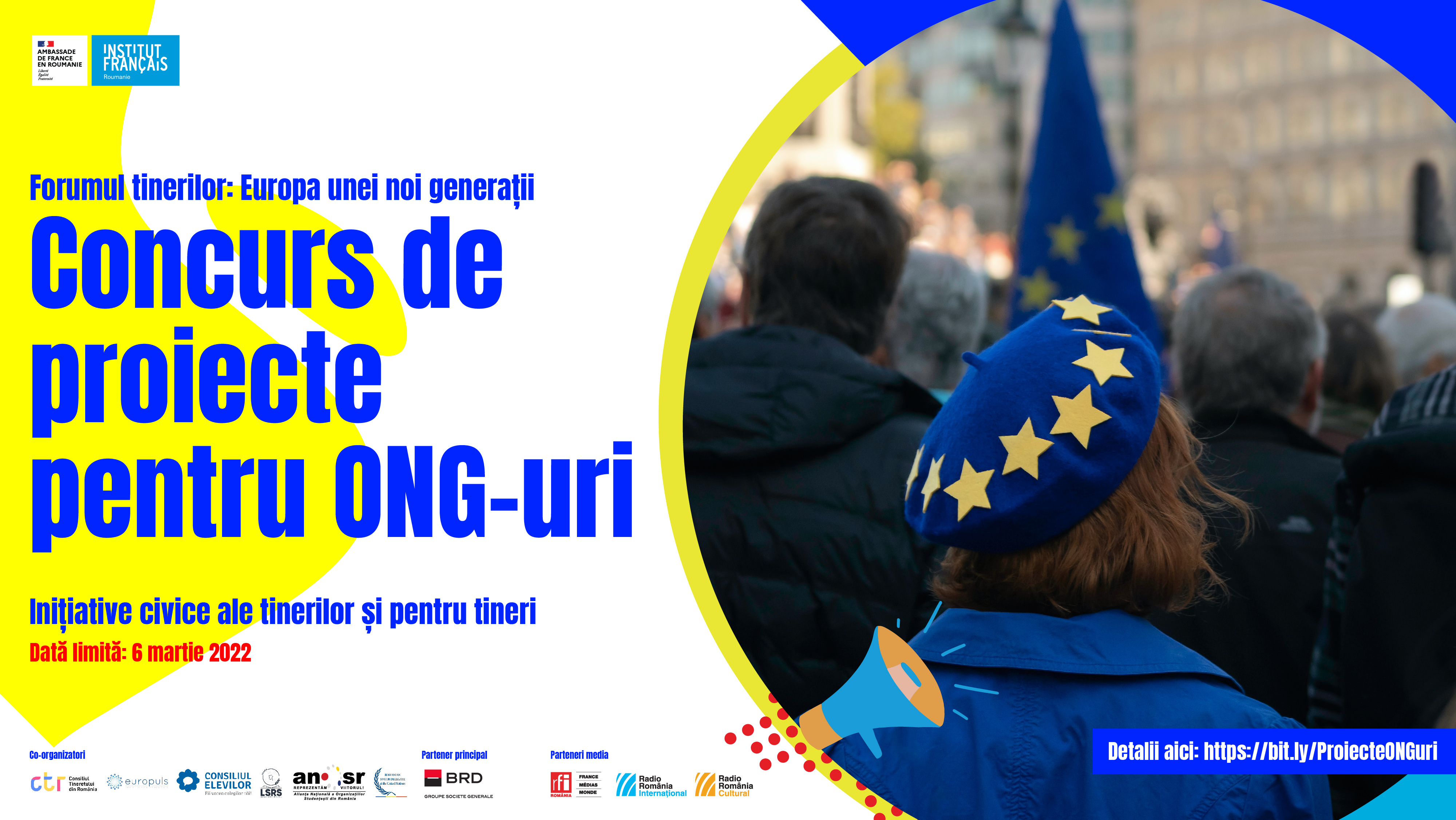 Concurs de proiecte: până la 2.500 de euro pentru ONG-urile  care încurajează implicarea tinerilor în societate