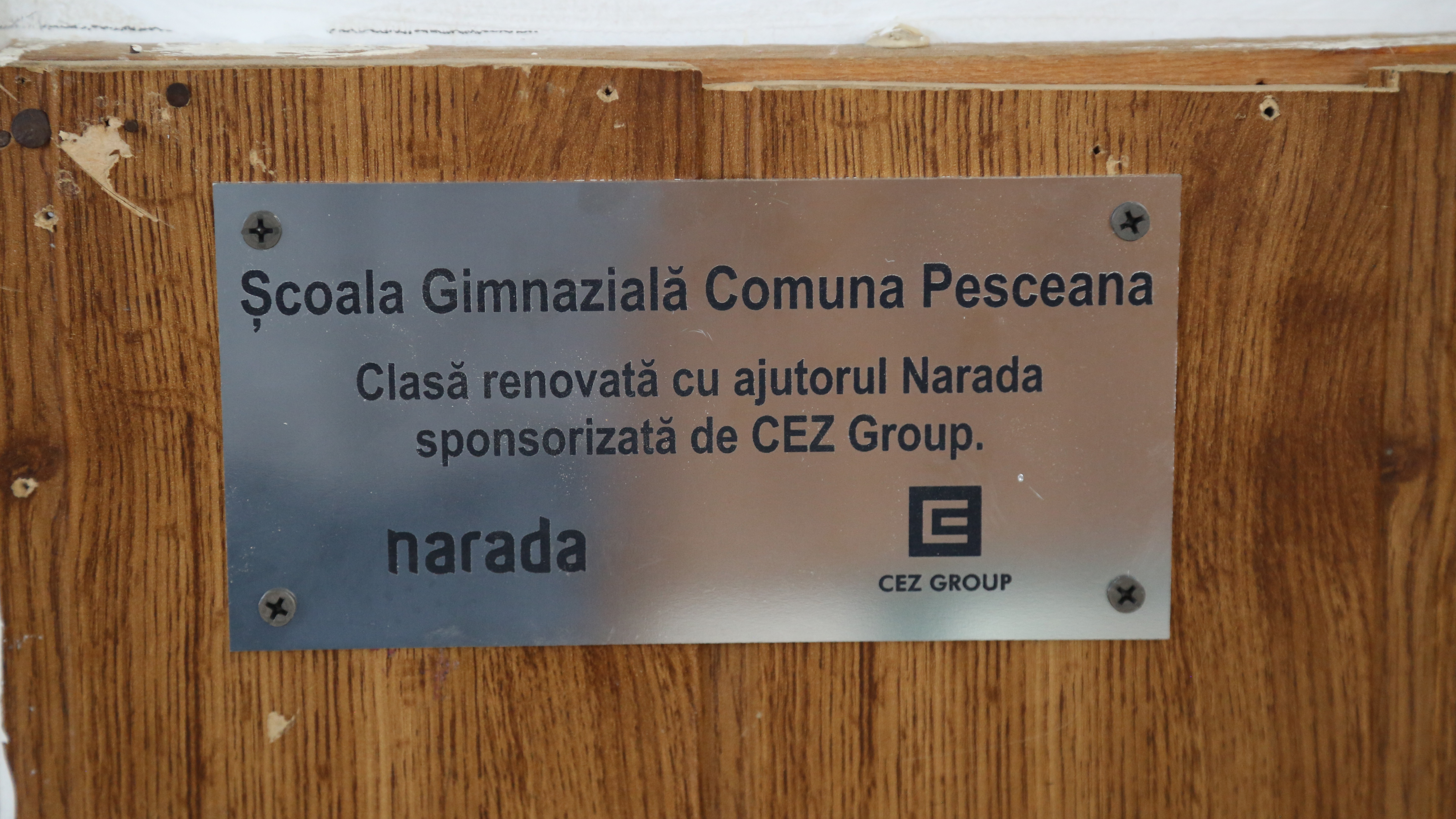 Primul beneficiar al alertelor soluționate de CEZ cu sprijinul Narada, din platforma  HartaEdu.ro, este Școala Gimnazială Pesceana din Vâlcea