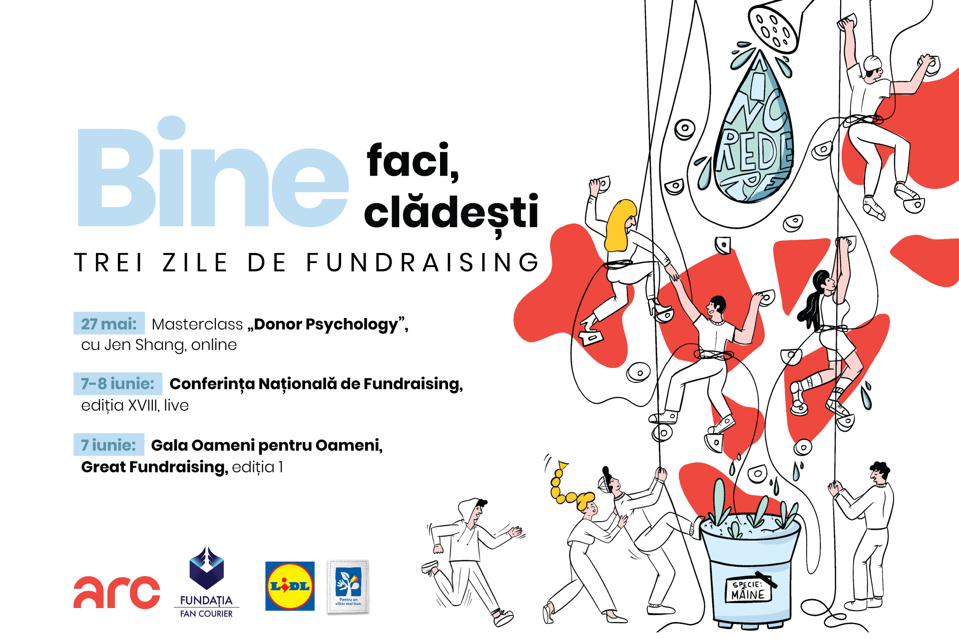 Noua ediție a Conferinței Națională de Fundraising are loc pe 7-8 iunie, la București