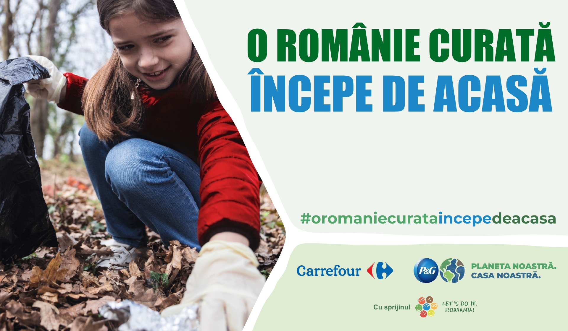 P&G a derulat o nouă ediție a programului O Românie Curată Începe de Acasă în  parteneriat cu Carrefour și Let`s Do It, Romania!
