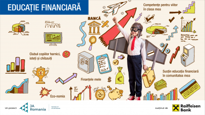  A început o nouă ediție a programului de educație financiară derulat în școli și licee din toată țara de Junior Achievement România cu susținerea Raiffeisen Bank 