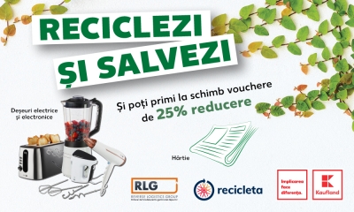 Kaufland demarează o nouă campanie de reciclare a hârtiei și extinde programul de colectare a deșeurilor electrice și electronice în București