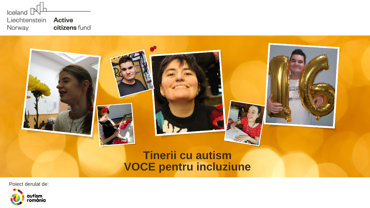 Tinerii cu autism - Voce pentru incluziune